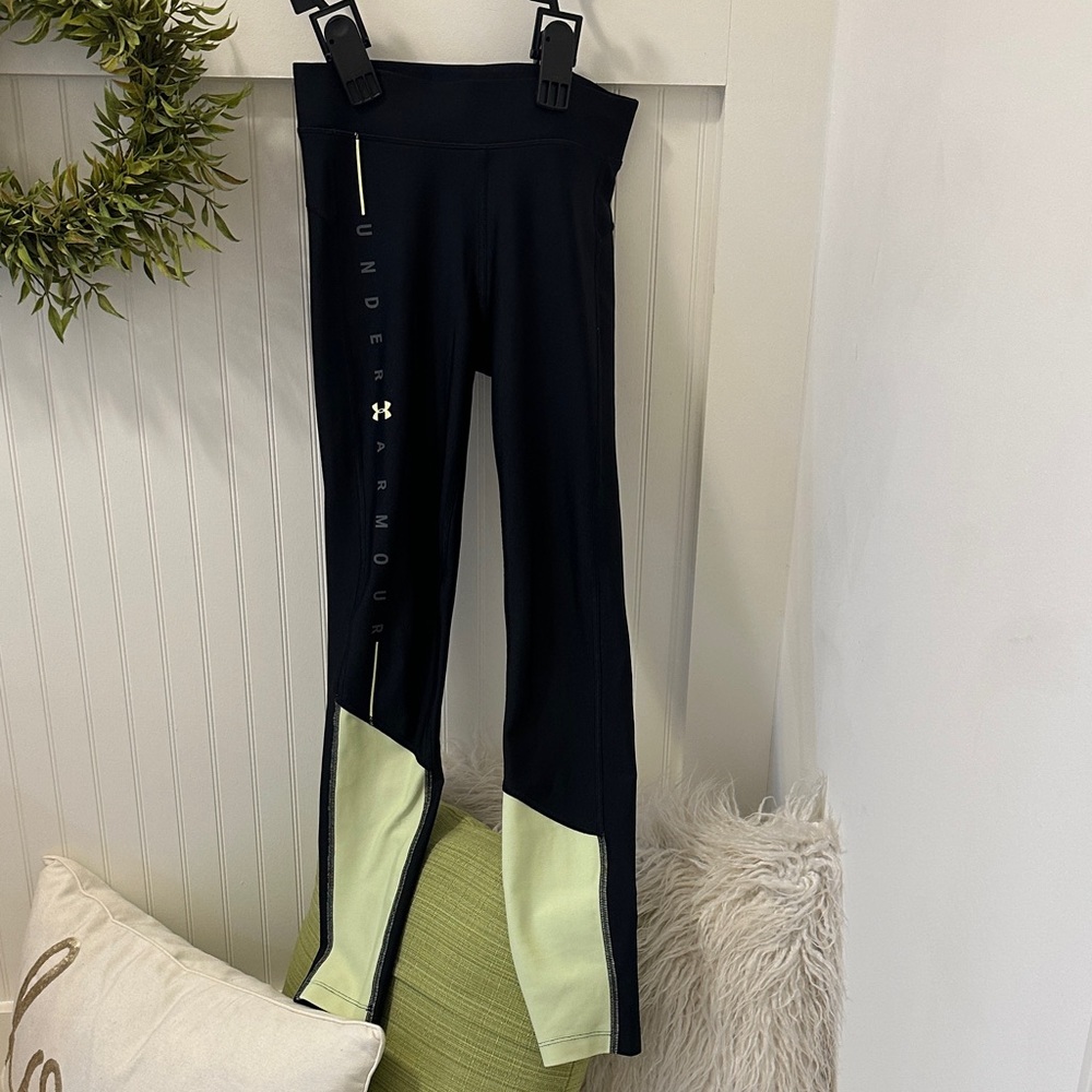 Under Armour Black and green Leggings